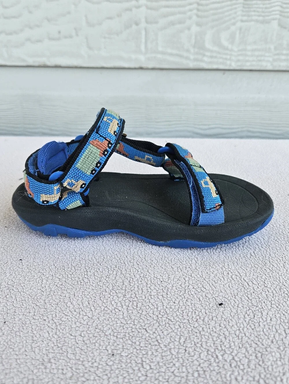 Teva Hurricane XLT 2 Hiking Sport Sandals Toddler SZ 7 Blue Trucks Hook & Loop
